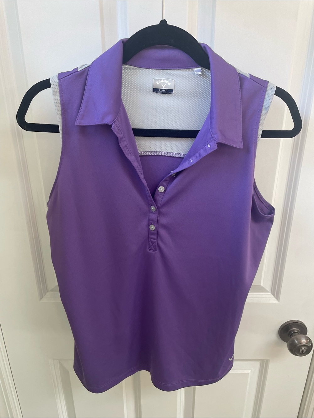 Callaway Purple Sleeveless Golf Polo Tank